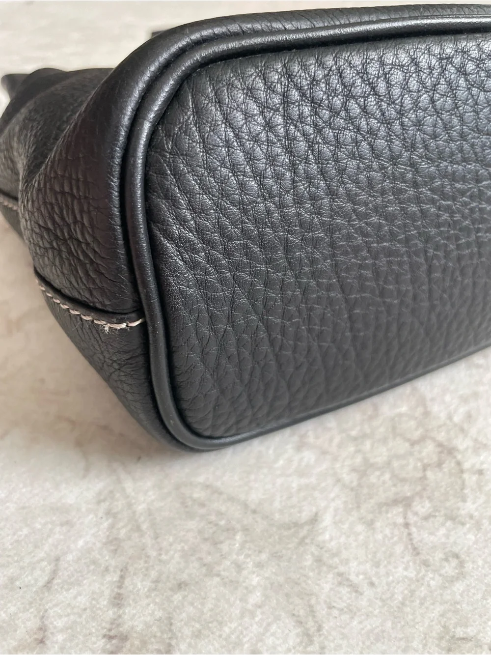 Vintage Burberrys “Buckle” Tote in soft pebbled calfskin leather